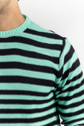 Multi Color Striped Crew Neck Sweater SWT-FFSCN22-211